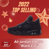 SS TOP Air Jordan 4 Retro “Black Cat” CU1110-010