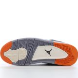 SS TOP Nike Jordan 4 AJ4 Black Orange CW7183-100