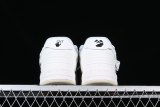 OFF-WHITE Out Of Office OOO Low Tops For Walking White Black OMIA189R21LEA0020101