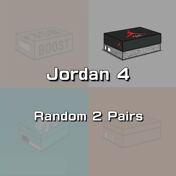 Two Pairs Jordan 4 Mystery Boxes