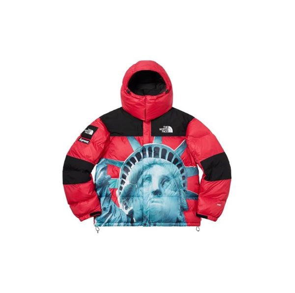 Supreme The N***h F**e Statue of Liberty Baltoro Jacket Red