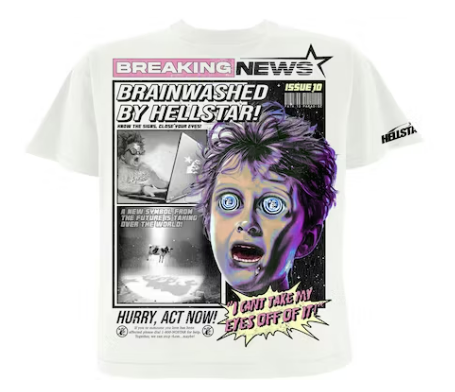 Hellstar Breaking News T-Shirt White