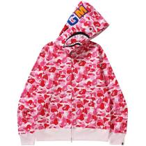Felpa BAPE ABC Camo Shark Full Zip Hoodie (SS23) rosa