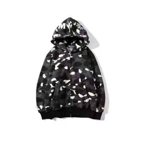 Felpa BAPE City Camo Shark Full Zip (2023) nero