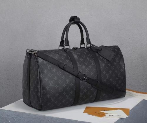 l* v*n Cartella Explorer Monogram Eclipse Nero/Grigio