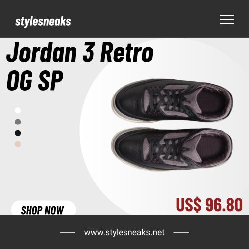 Jordan 3 Retro OG SP A Ma Maniére Black Violet Ore FZ4811-001