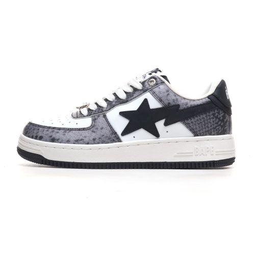 A Bathing Ape Bape Sta Snake Skin Black 1I80191009-0421QD26