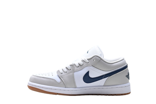 Jordan 1 Low Midnight Navy Neutral Grey 553558-146