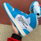 LJRSNEAKERS OFF-WHITE X AIR JORDAN 1  HIGH  'UNC' AQ0818-148