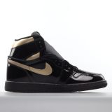 MS BATCH Air Jordan 1 High OG Patent Black Metallic Gold 555088-032