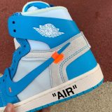 LJRSNEAKERS OFF-WHITE X AIR JORDAN 1  HIGH  'UNC' AQ0818-148
