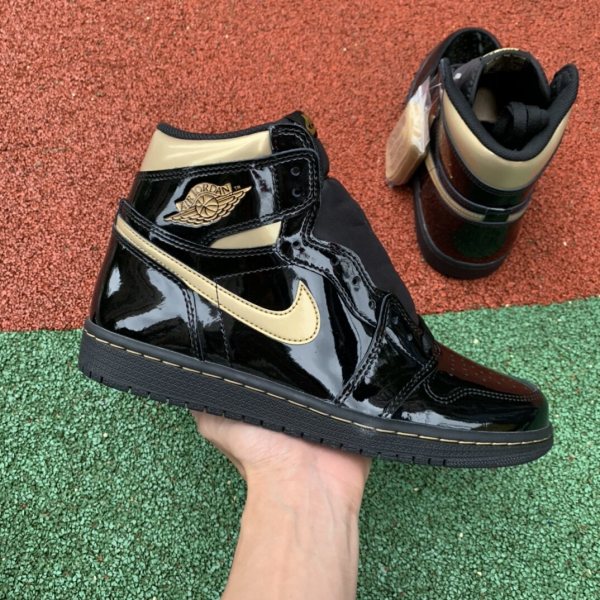 LJRSNEAKERS AIR JORDAN 1 HIGH 'BLACK METALLIC GOLD' 555088-032