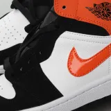 MS BATCH Air Jordan 1 Mid Shattered Backboard White Black Starfish 554724-058