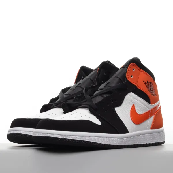 MS BATCH Air Jordan 1 Mid Shattered Backboard White Black Starfish 554724-058