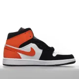 MS BATCH Air Jordan 1 Mid Shattered Backboard White Black Starfish 554724-058