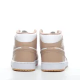 MS BATCH Air Jordan 1 Mid Tan Gum White Shoes 554724-271