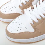 MS BATCH Air Jordan 1 Mid Tan Gum White Shoes 554724-271