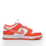 MS BATCH Nike SB Dunk Low Essential Orange Paisley White DH4401-103