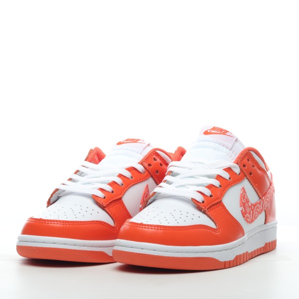 MS BATCH Nike SB Dunk Low Essential Orange Paisley White DH4401-103