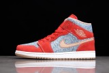 Air Jordan 1 Mid Denim Red DM4352-600