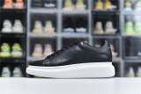 Alexander McQueen Sneaker Black Skin White Background 553680-WHGP5-1000