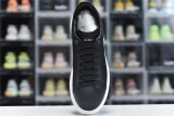 Alexander McQueen Sneaker Black Skin White Background 553680-WHGP5-1000