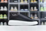 Alexander McQueen Sneaker Black Skin White Background 553680-WHGP5-1000