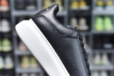 Alexander McQueen Sneaker Black Skin White Background 553680-WHGP5-1000