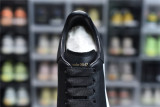 Alexander McQueen Sneaker Black Skin White Background 553680-WHGP5-1000
