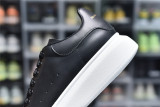 Alexander McQueen Sneaker Black Skin White Background 553680-WHGP5-1000
