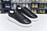 Alexander McQueen Sneaker Black Skin White Background 553680-WHGP5-1000