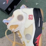 LJRSNEAKERS OFF-WHITE X AIR JORDAN 5 'SAIL' DH8565-100
