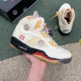 LJRSNEAKERS OFF-WHITE X AIR JORDAN 5 'SAIL' DH8565-100