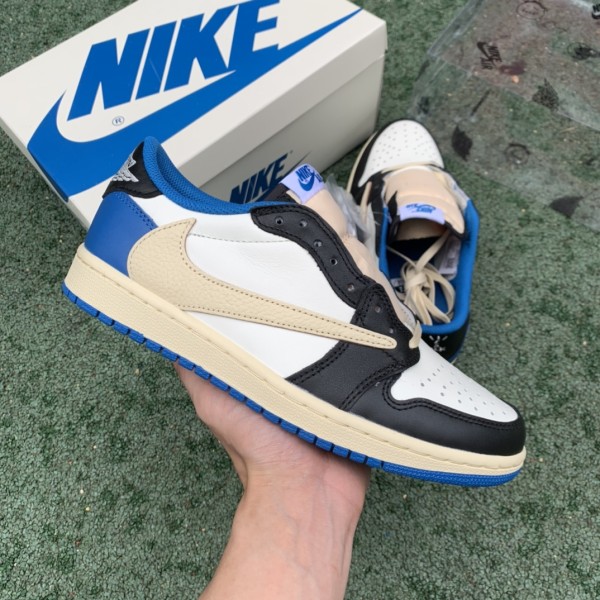 LJRSNEAKERS FRAGMENT DESIGN X TRAVIS SCOTT X AIR JORDAN 1 RETRO LOW DM7866-140