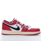 MS-BATCH Air Jordan 1 Low Chicago University Red White Black 553558-118