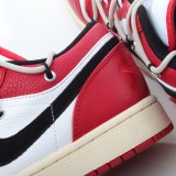 MS-BATCH Air Jordan 1 Low Chicago University Red White Black 553558-118