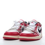 MS-BATCH Air Jordan 1 Low Chicago University Red White Black 553558-118