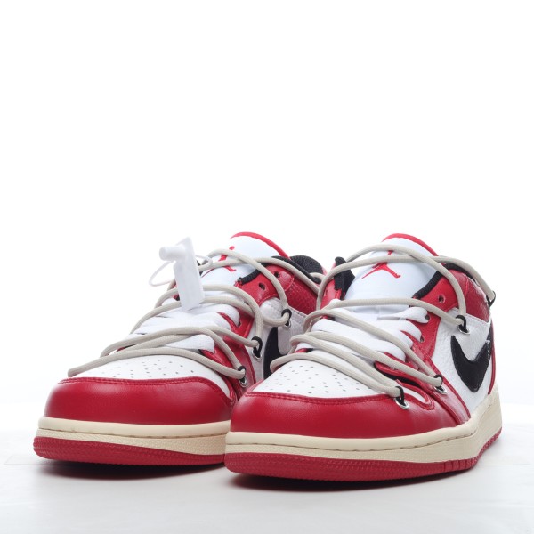 MS-BATCH Air Jordan 1 Low Chicago University Red White Black 553558-118
