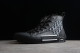 DIOR  B23 OBLIQUE HIGH TOP SNEAKERS BLACK/BLACK/WHITE 3SH118YJR_H063