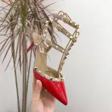VALENTINO GARAVANI ROCKSTUD PATENT-LEATHER BOOT 100 MM