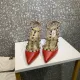 VALENTINO PATENT ROCKSTUD CAGED PUMP 100MM