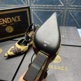 FENDI First Fendace printed silk high-heeled slingbacks