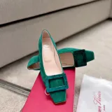 Roger Vivier Belle Vivier Stone Buckle Pumps in Suede