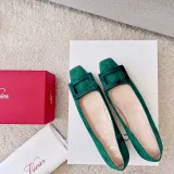 Roger Vivier Belle Vivier Stone Buckle Pumps in Suede