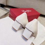 Roger Vivier Belle Vivier Stone Buckle Pumps in Suede