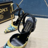 FENDI First Fendace printed silk high-heeled slingbacks