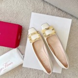 Roger Vivier Belle Vivier Stone Buckle Pumps in Suede