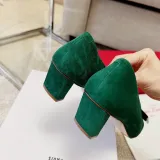 Roger Vivier Belle Vivier Stone Buckle Pumps in Suede