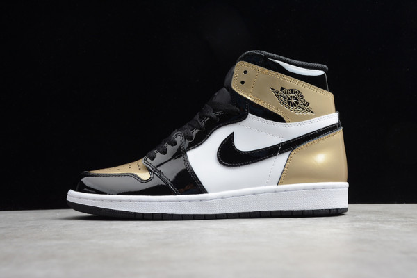 Air Jordan 1 Retro High NRG Patent Gold Toe 861428-007