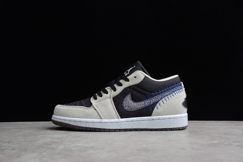 Air Jordan 1 Low Crater Black Grey DM4657-001